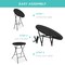 Best Choice Products 32in Bar Height Folding Table, Indoor Outdoor Accessory w/ Thick Table Top, 330lb Capacity